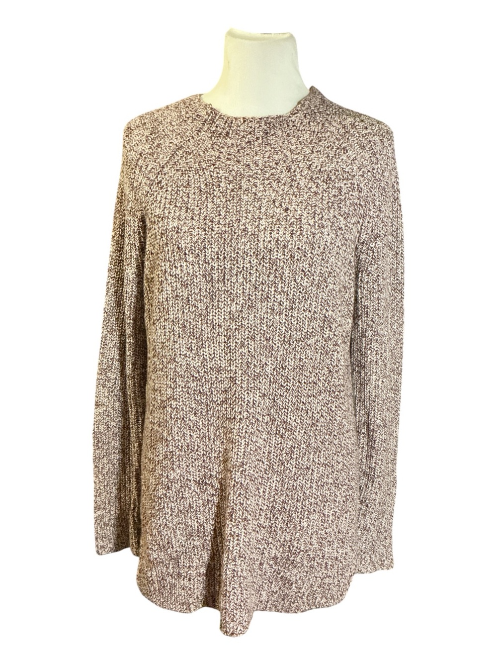 Cozy Women's Marled Crewneck Sweater Top